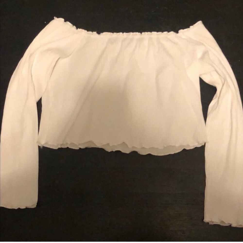 white crop top size medium